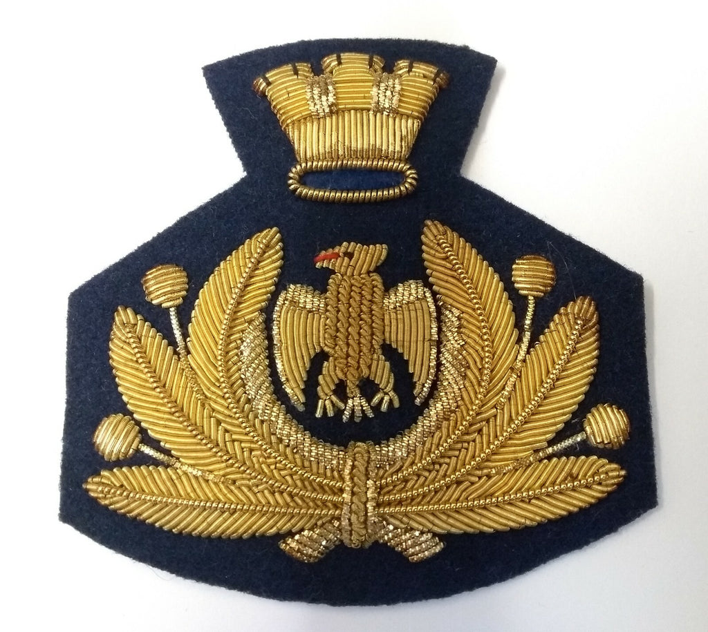 Issue Eagle And Laurel Leaves Insignia Gold Wire Braided Badge