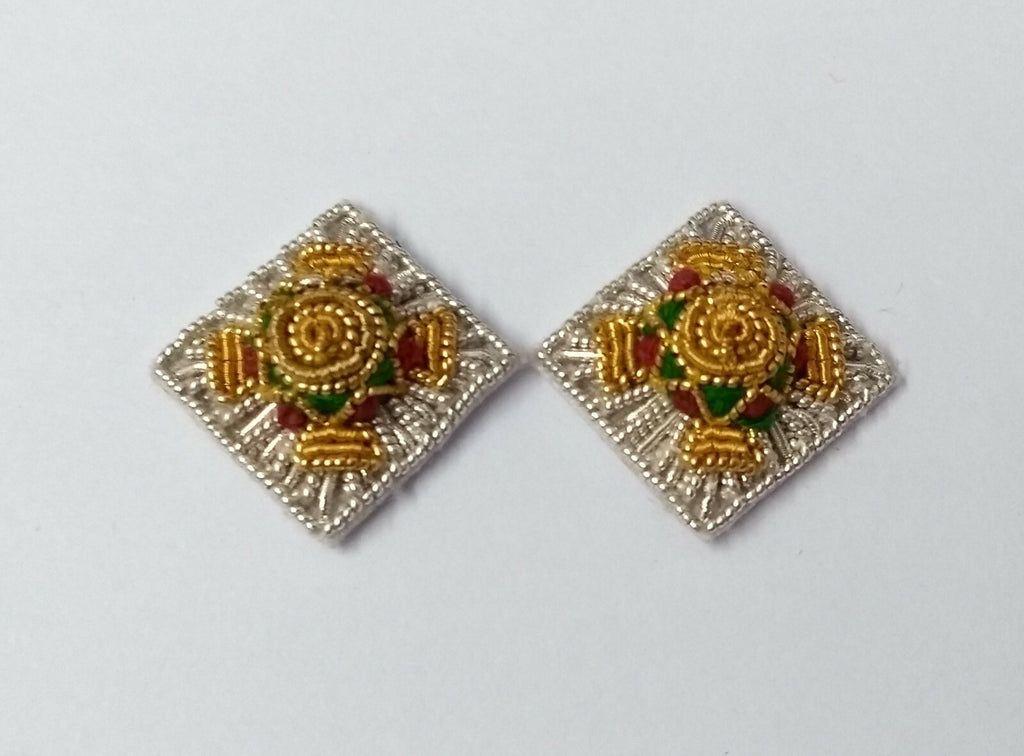 Genuine ARMY Issue Rank Pips Star Wire Braided Small Mess Badge X2 ASPS315