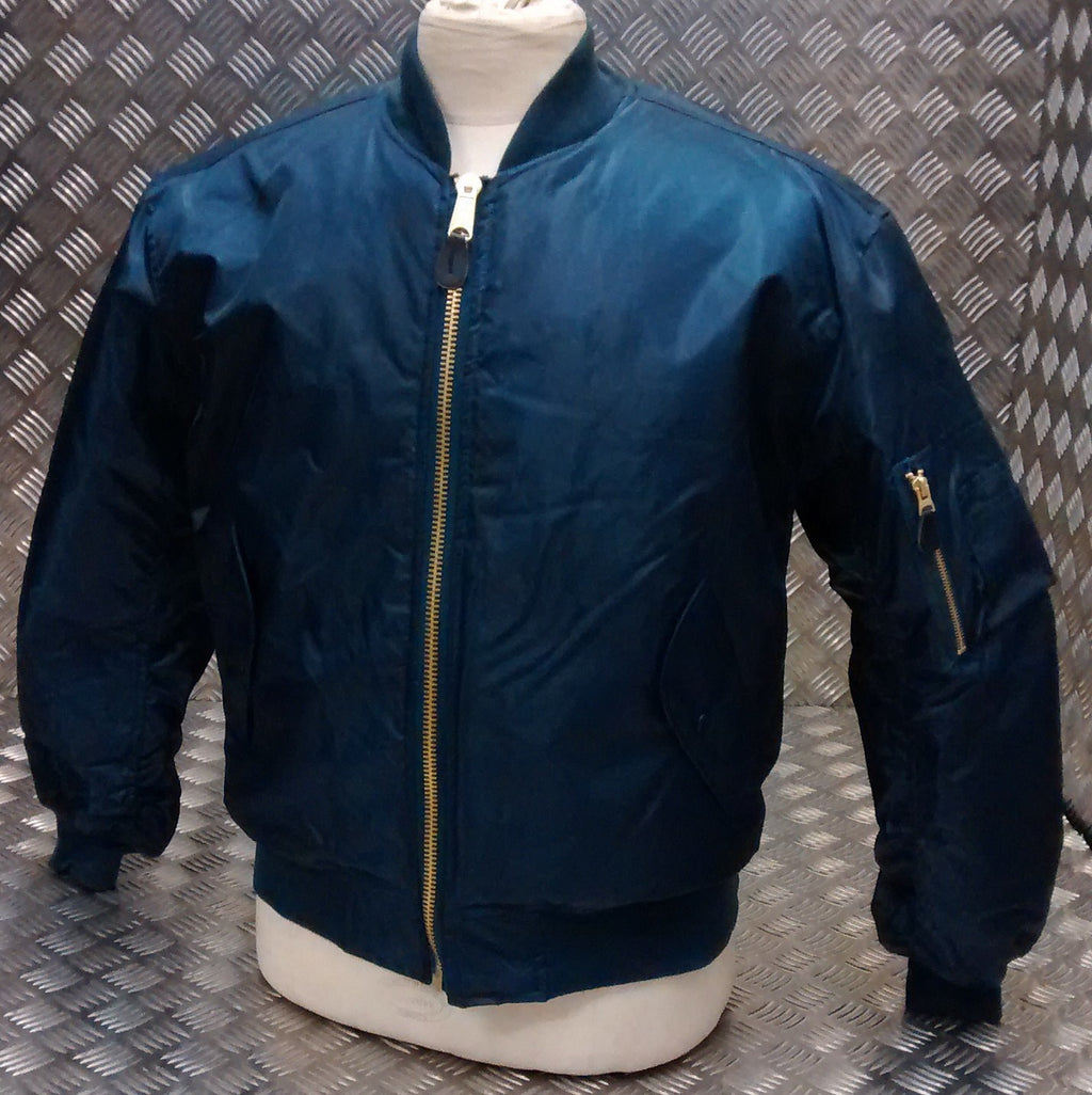 MA1 US Military Style Bomber Jacket Blue - NEW