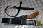 Leather Sam Browne Belt & Cross Straps With Plate Buckle Hobson & Sons Sample