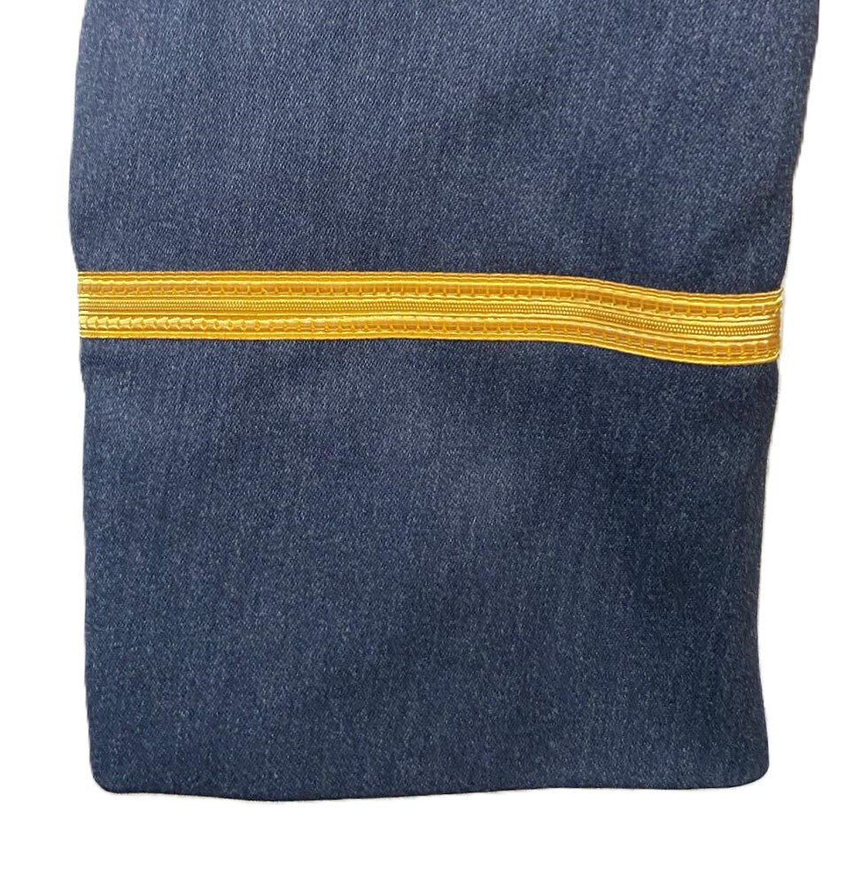 RAF Royal Air Force No5 Mess Jacket With Braided Cuffs Airforce Blue Grey Colour Size 96cm Long