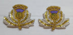 Highland Fusiliers Thistle Hand Embroidered Insignia for Shoulder Cords R&L Pair