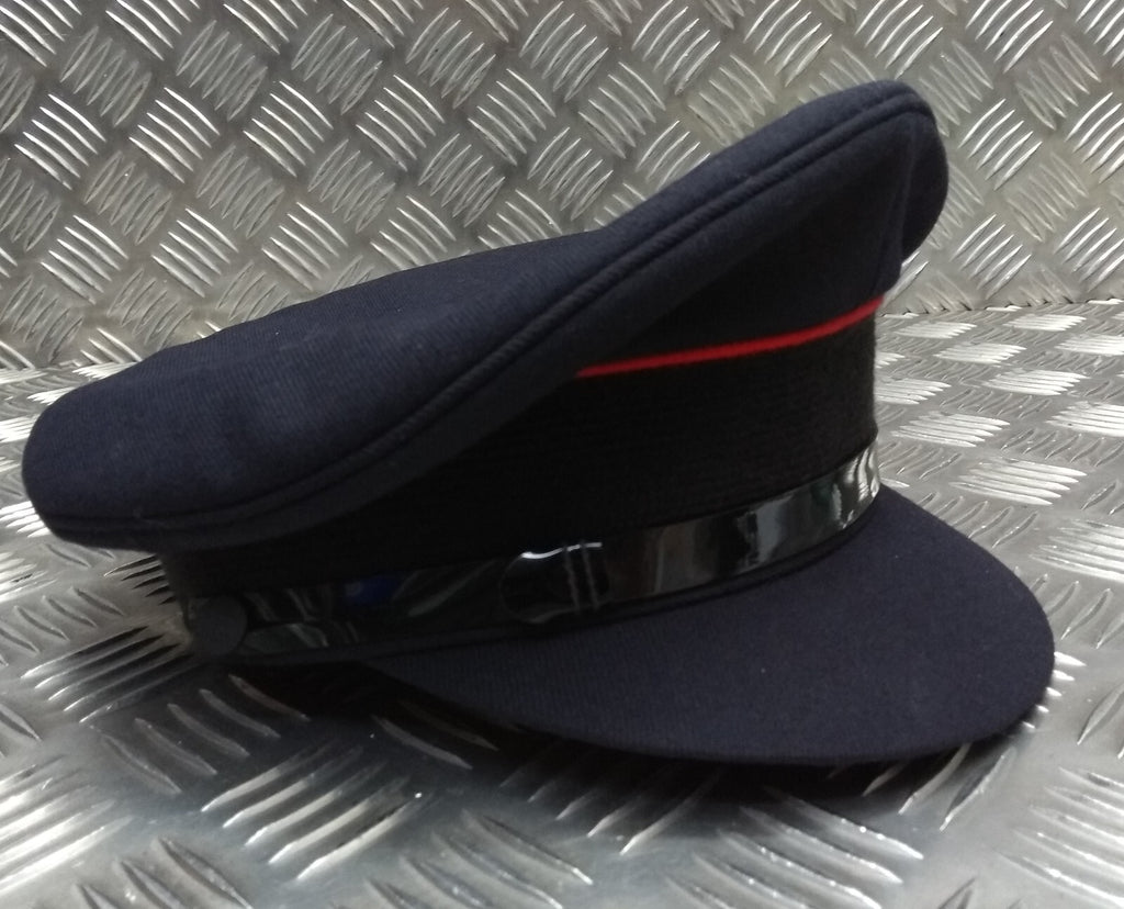 Uniform Dress Cap Blue with Red Piping Chinstrap & Buttons Visor Cap 56cm