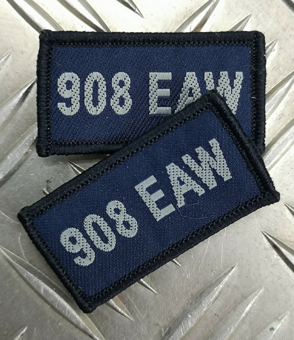 Air Force 908 EAW (Expeditionary Air Wing) RAF Royal Air Force TRF Badges 1 Pair