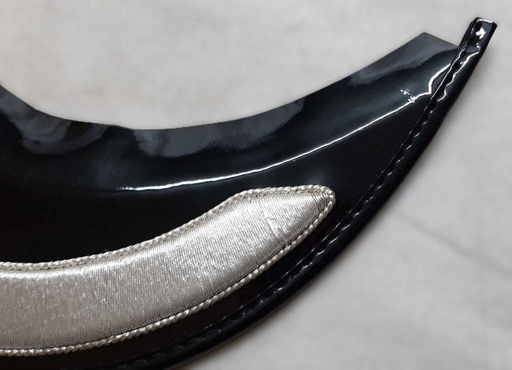 Group Manager Peak British Silver Bar Visor for Dress Hat / Cap Medium New