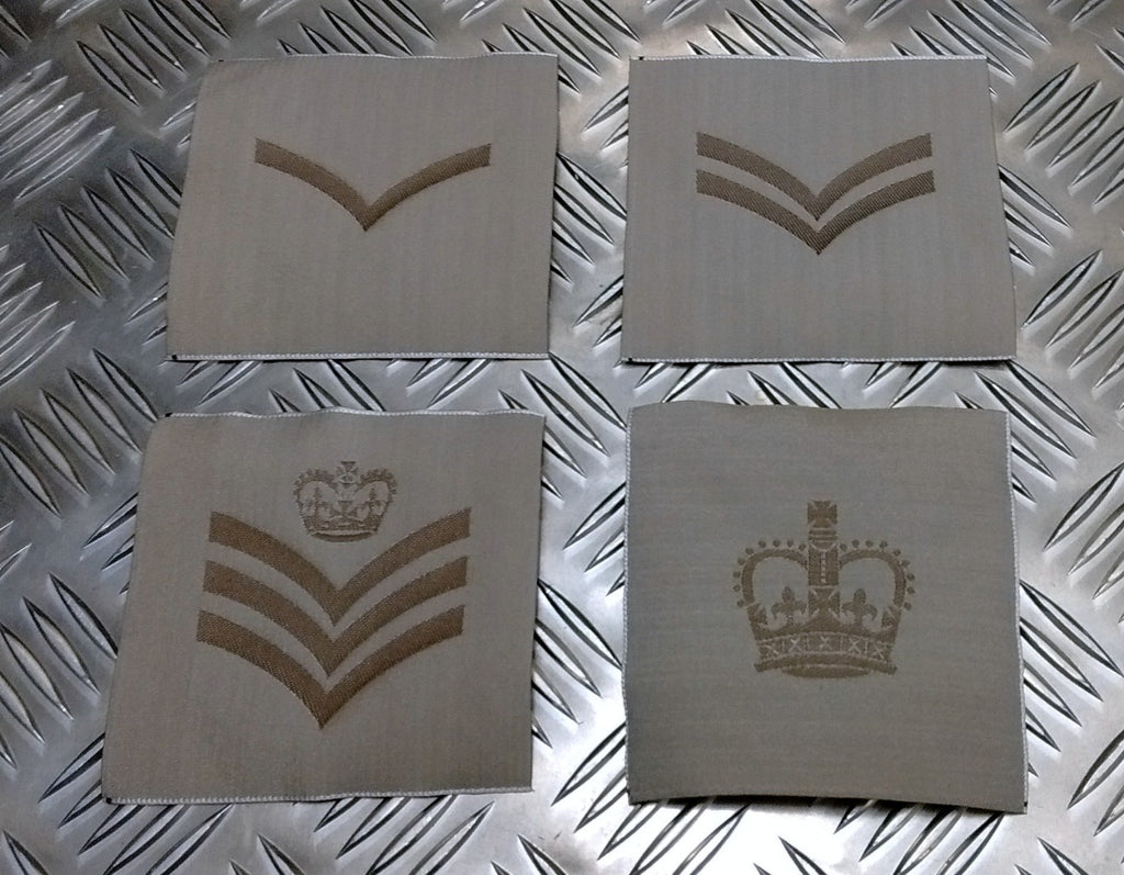 Rank Badges Army Green / Desert OD / DS Subdued Assorted Ranks 1 Pair New