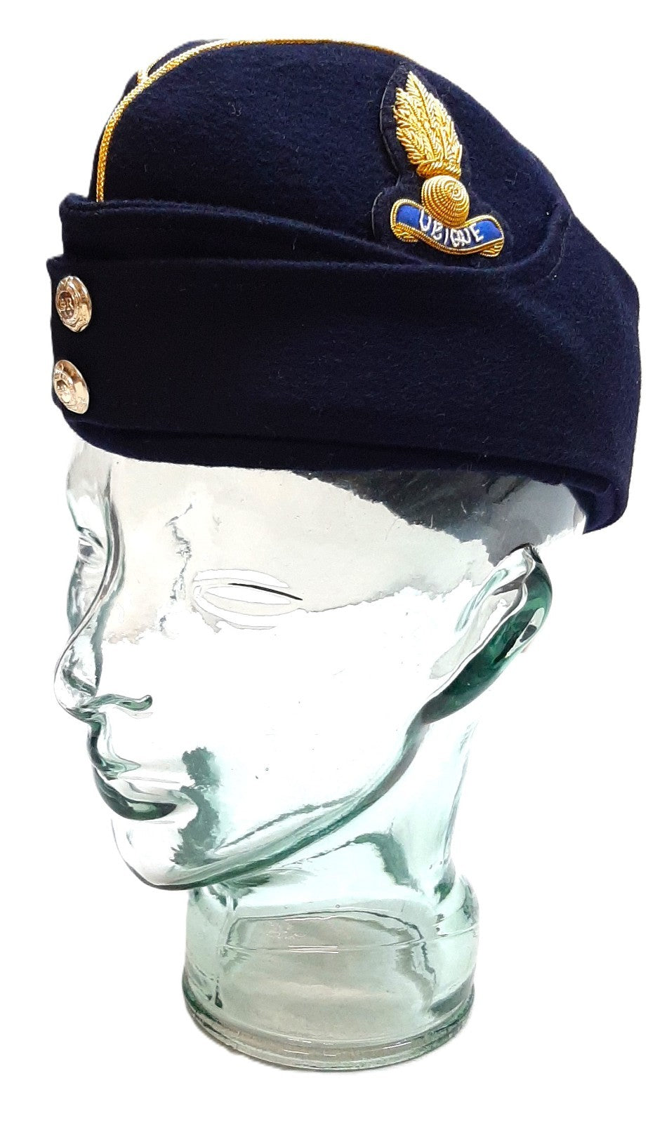Royal Engineers British Side Cap Forage Hat By Herbert Johnson of London 56cm