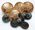 Buttons Featuring The Hammer and Sickle Insignia Old Pattern x10