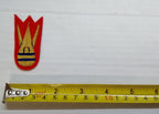 Mess Kit Badge Royal Engineers Bomb Red British Army Hand Embroidered Arm Patch