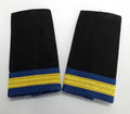 Shoulder Slides RAF Royal Air Force Hook & Loop Epaulettes A/F With Gold Bars