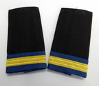 Shoulder Slides RAF Royal Air Force Hook & Loop Epaulettes A/F With Gold Bars