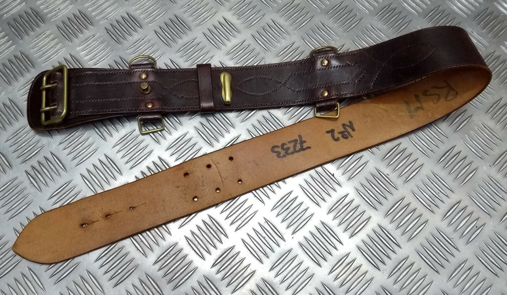 Vintage Sam Browne Belt Old Pattern British Made No Shoulder Strap