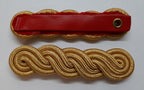 Army Shoulder Cords British 3 Ply Gold Red Back & Strap No Insignia