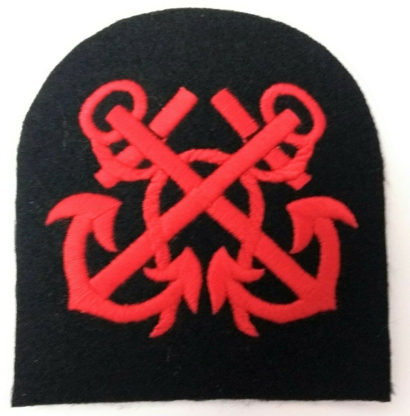 Genuine British Sea Cadets Petty Officer Embroidered Crossed Anchor Patch ASPS56