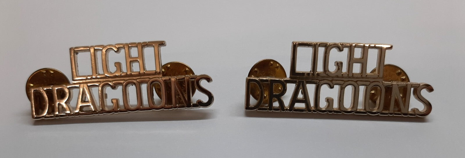 Light Dragoons Title Badges British Army Dress Uniform Shoulder Badges RAC