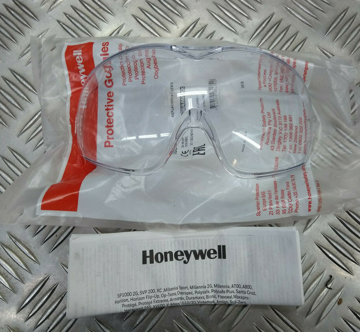 Honeywell Protective Flight Deck Goggles Clear Spare Lenses Pack of 10