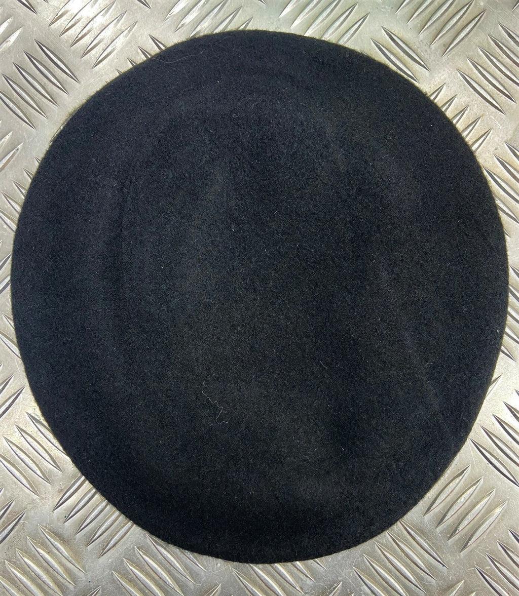 Hobsons of London Style Black Lined Wool Beret 7 1/8 New