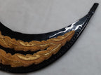 General Officer Peak British Oak Leaf Gold Wire Sprig Dress Hat Visor