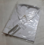 White Security Shirt Long Sleeve With Epaulettes Style Collar 21.5"