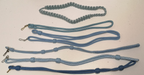 Set of 6 Various Decorative Blue Lanyard Shoulder Cords
