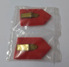 Senior Officer Gorgets Gold Braided Insignia & Decorative Border With Clip Back