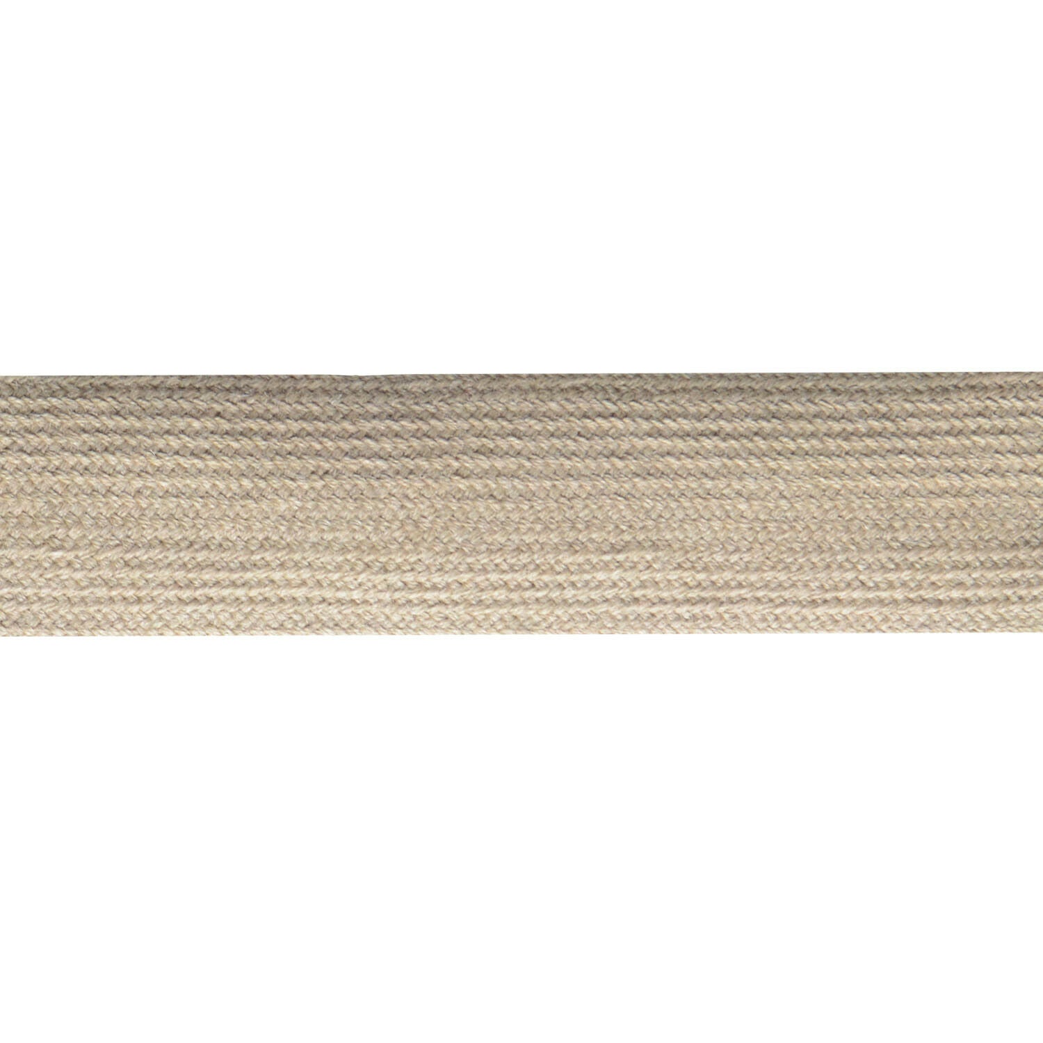 Light Khaki Style Worsted Knitted Tie 38mm Flat Braid Full 25m roll NEW