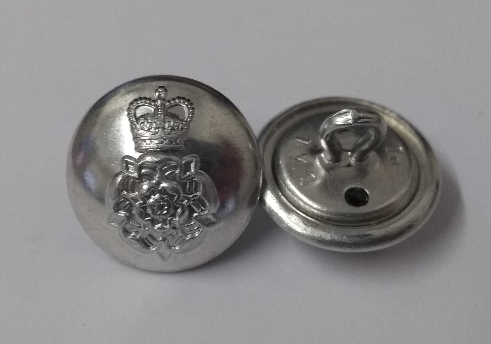 Intelligence Corps Buttons Service Dress Silver Subdued No1 / No2 Issue - NEW