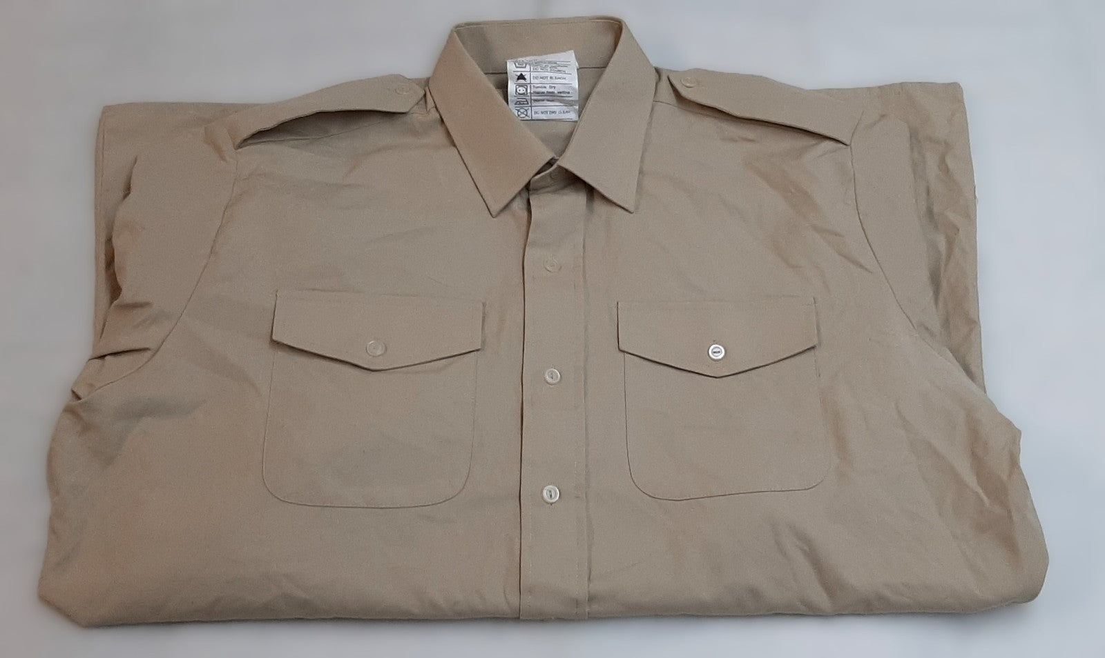 RE FAD SHIRT No2 With 3 Bar Chevron Patch and Various Skill Badges Collar 42cm