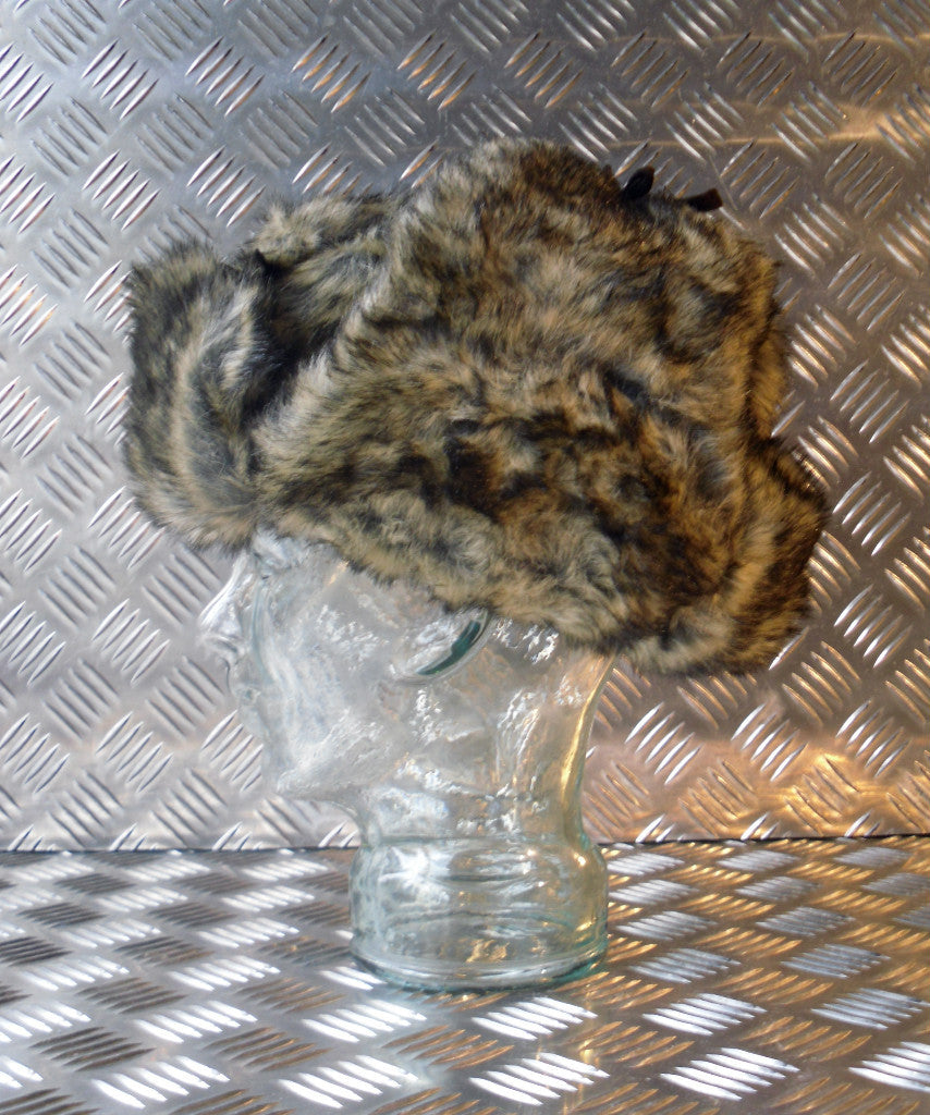 Soviet / USSR Brown Cossack Hat with Ear Flaps. All Sizes - NEW