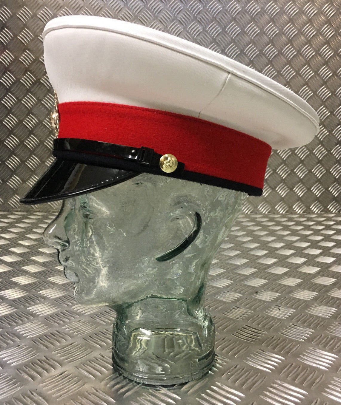 Royal Marines RM Peaked Dress Cap Male Captains Hat British - All sizes