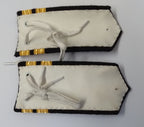 Naval Officers Lieutenant Uniform Shoulder Boards Epaulette Black & Gold Detail