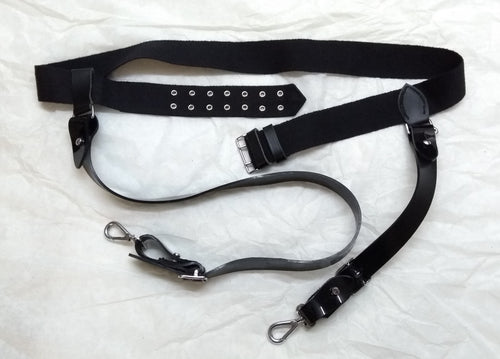 Belt The Rifles Reg Black Ceremonial Waist Belt With Kicking Straps