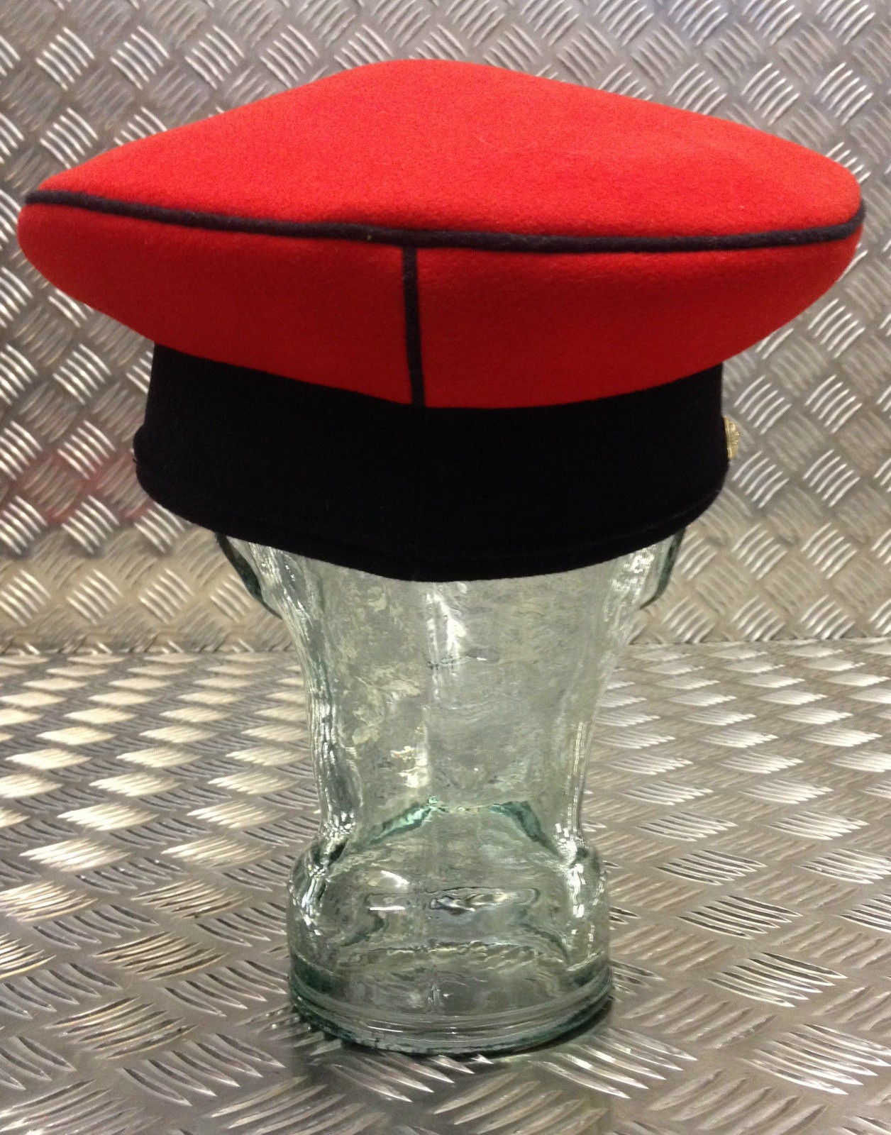 Genuine British Army Queens Royal Lancers / QRL Guards Dress Cap / Hat