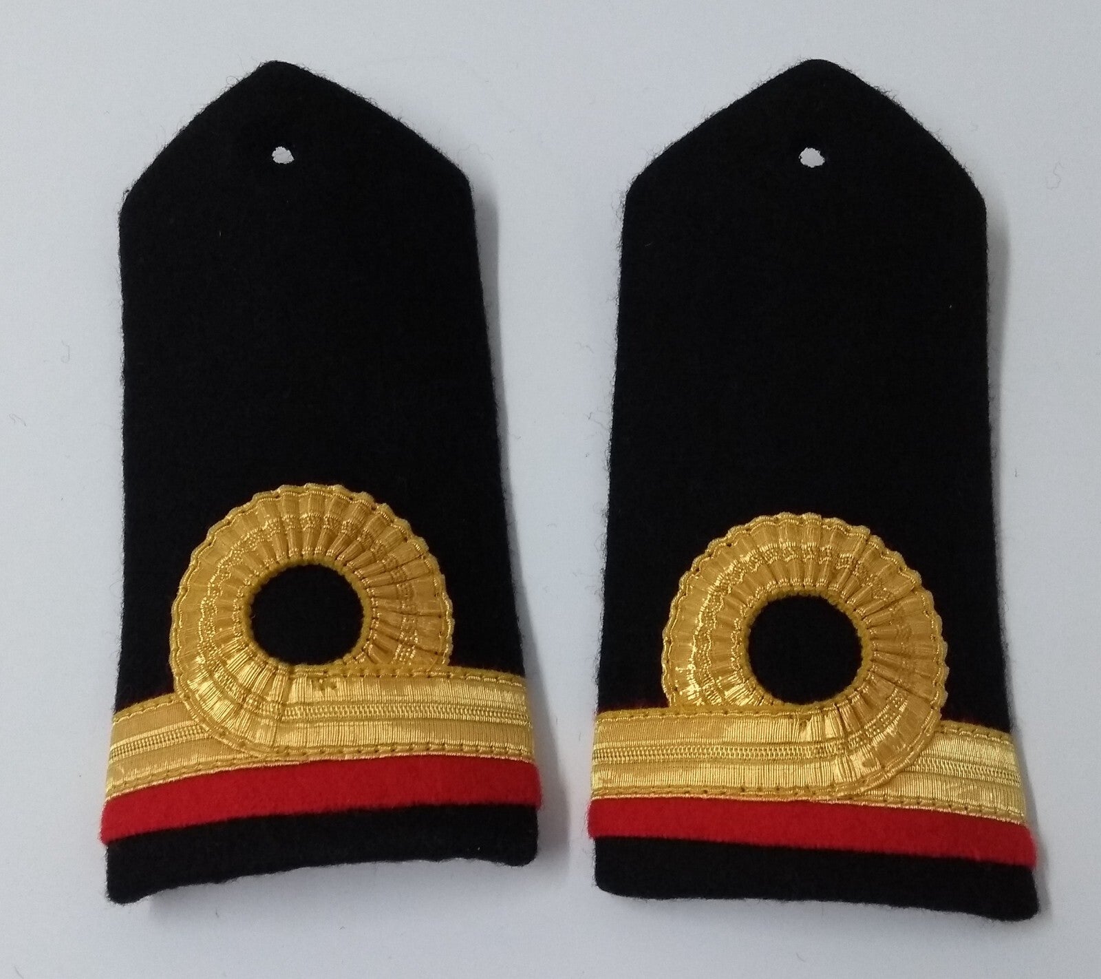 RN Shoulder Boards Genuine Royal Navy Issue Sub Lieutenant White Leather Backed
