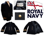 1953 Naval Jacket Navy Lt Cdr Cuffs & Kings Crown Buttons