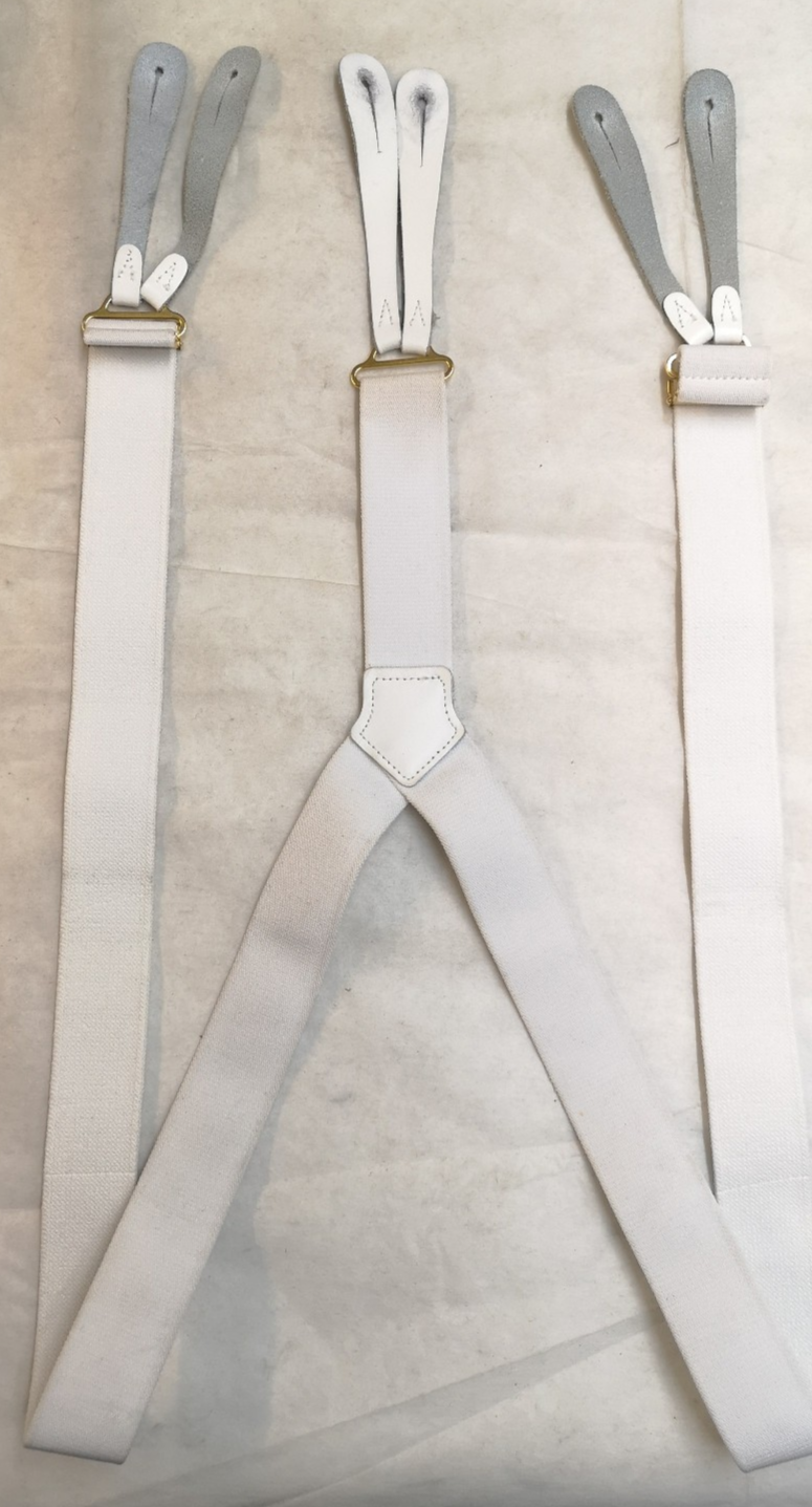 Various Clip-On / Button Elastic Braces / Suspenders Adjustable