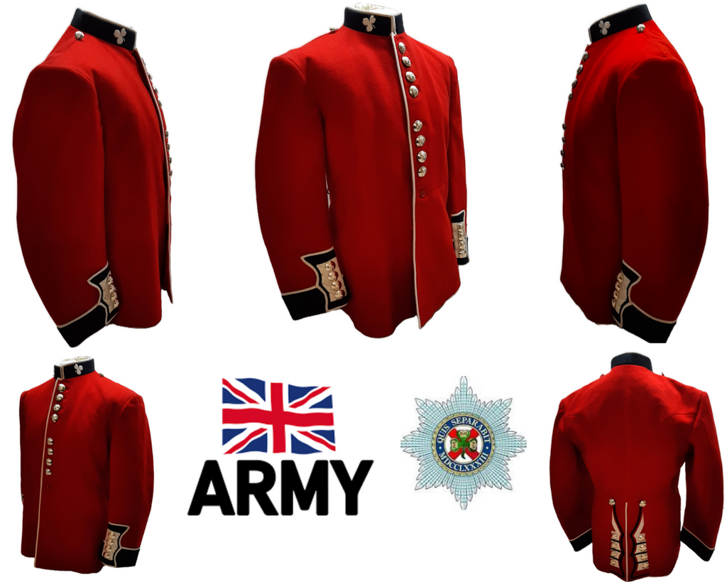 British Army Irish Tunic Royal FG Red Jacket Chest Size 44"