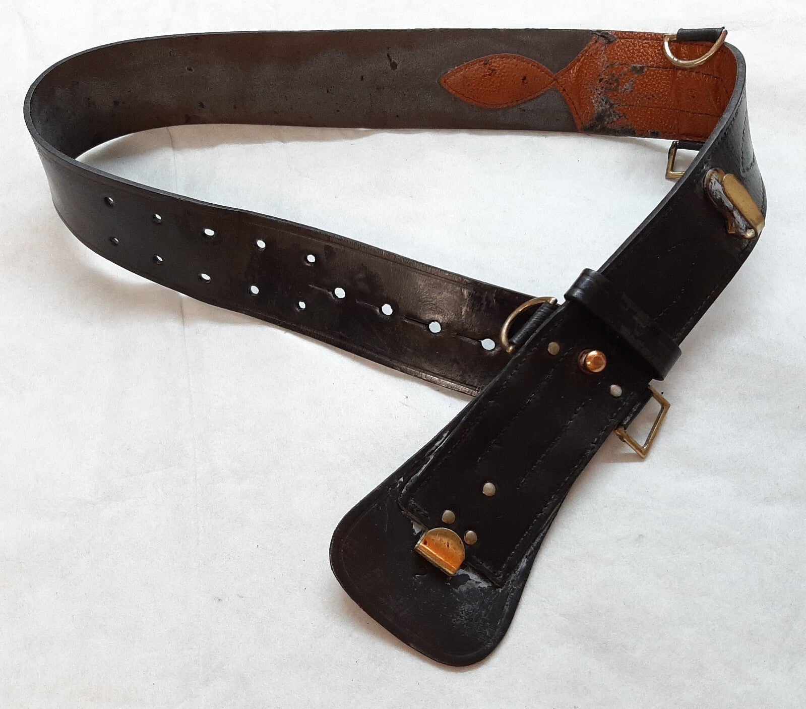 British Leather Sam Browne Belt With No Crossover Strap NFXB