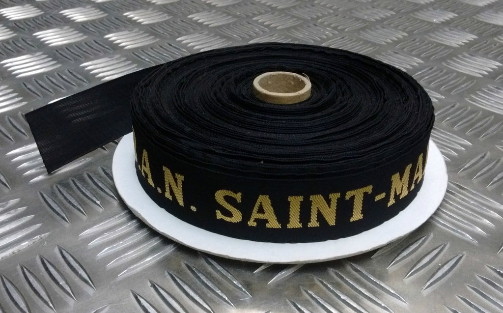 Genuine French Navy Cap Tally Ribbon For Pork Pie Style Hat - BRAND NEW