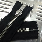 Genuine British Issue Black 10cm Closed End Metal Zip Zipper