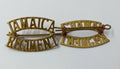Vintage Jamaica Titles Shoulder Badge 1 Pair UK Made - NEW