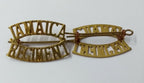Vintage Jamaica Titles Shoulder Badge 1 Pair UK Made - NEW