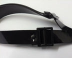 Genuine Issue Black Wide Vinyl SD Dress Hi Sheen Hat Chin Strap-
