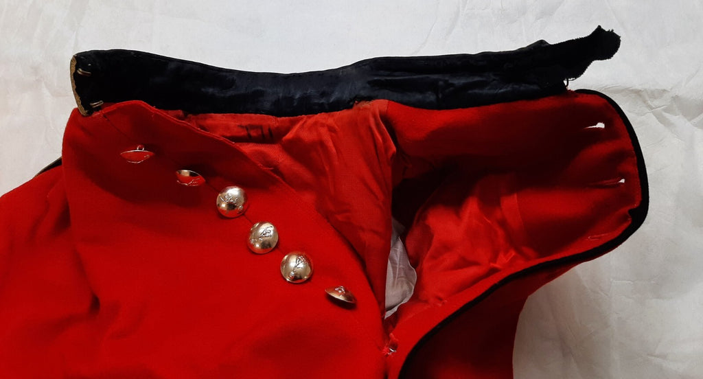British Army Red Tunic Royal Signals Buttons Ceremonial Jacket