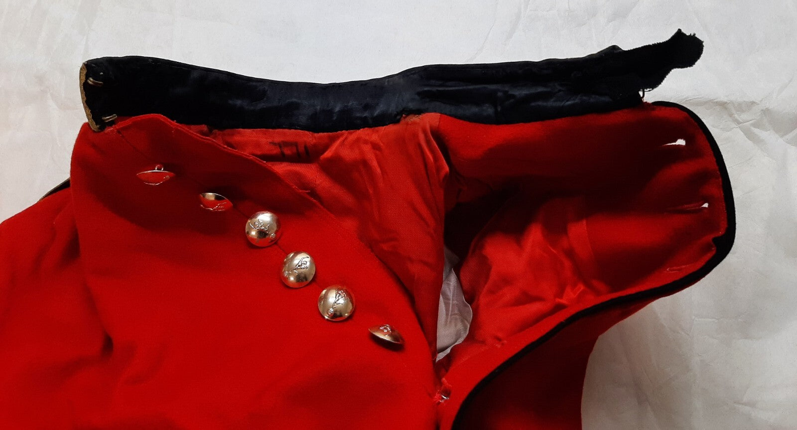British Army Red Tunic Royal Signals Buttons Ceremonial Jacket