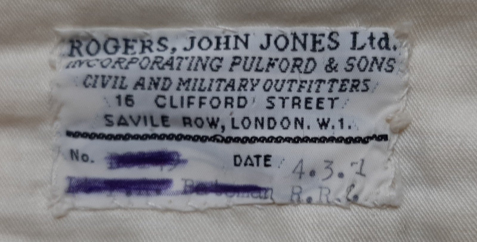 No2 Officer's Trousers British Army Peak Straight Backed Uniform Dress W34"