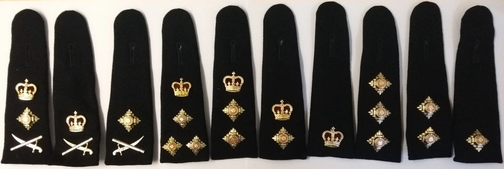 British Army No1 & No2 Officers Dress Assorted Pips & Crowns for Shoulder Epaulettes