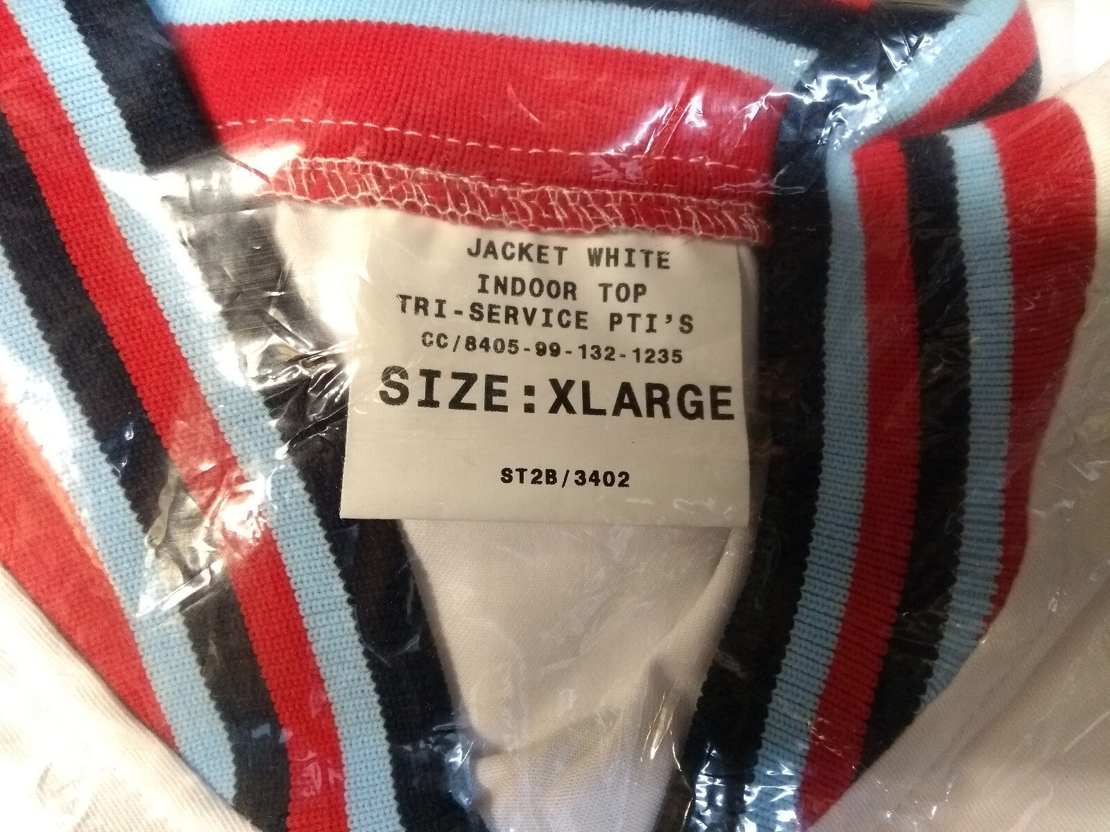 Retro MOD PTI Instructor Tracksuit Jacket White Genuine British Forces - NEW