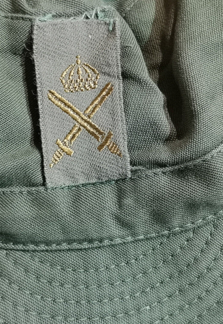 Swedish Army Green M59 Combat Fatigue Baseball Cap Hat with Enlisted Army Badge