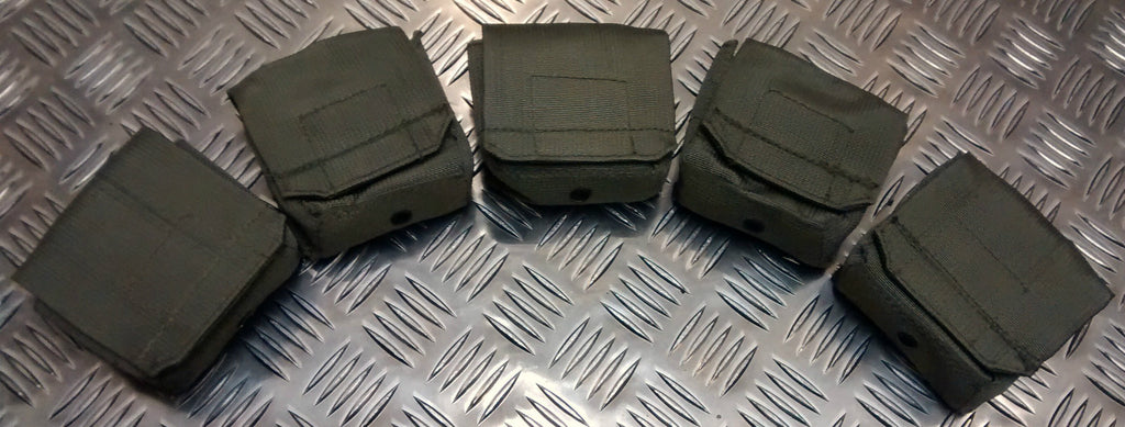 IDF MilitaryTactical Ammo / Ammunition Pouch w Alice Clips Web / Codura. Olive 2